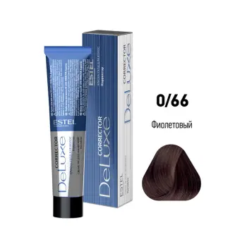 ESTEL PROFESSIONAL 0/66 краска-корректор для волос, фиолетовый / DE LUXE Correct 60 мл, фото 2