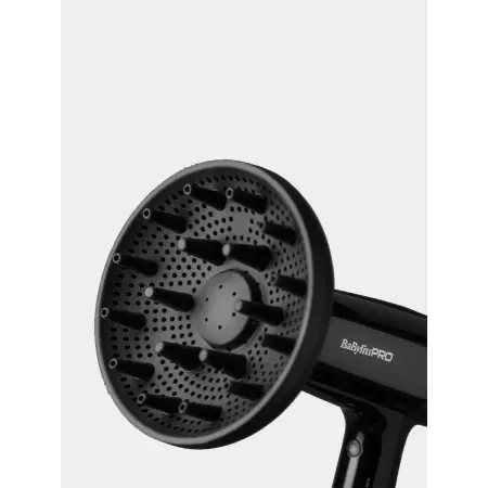 BABYLISS PRO Фен BaByliss PRO Falco Black/Silver, 2000Вт, 2 насадки - 6
