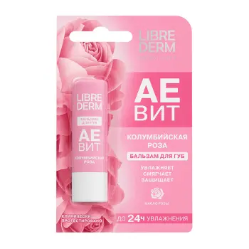 LIBREDERM Бальзам для губ Колумбийская роза / AEVIT 4 гр, фото 2
