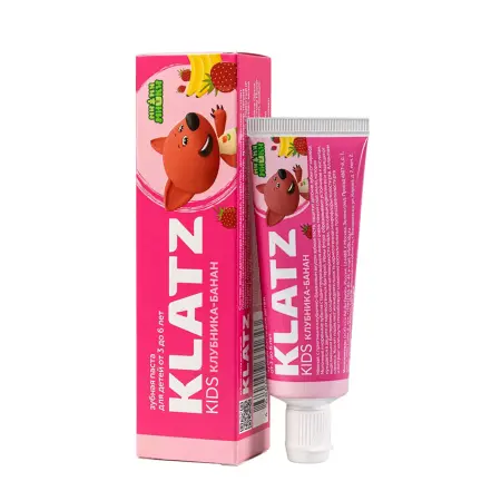 KLATZ Паста зубная Мимимишки клубника-банан / Klatz KIDS 40 мл - 3