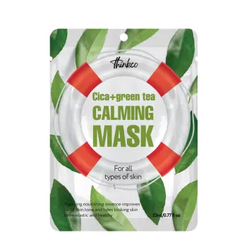 Маска-салфетка для лица с центеллой азиатской и зеленым чаем / Thinkco Cica+Green Tea Calming 23 мл