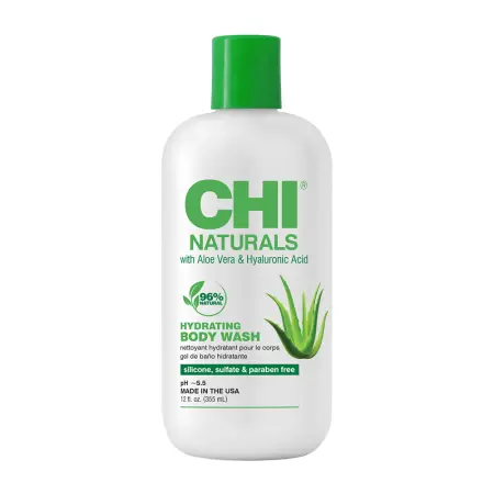 CHI Гель увлажняющий для тела с алоэ вера и гиалуроновой кислотой / CHI NATURALS HYDRATING BODY WASH 355 мл - 1