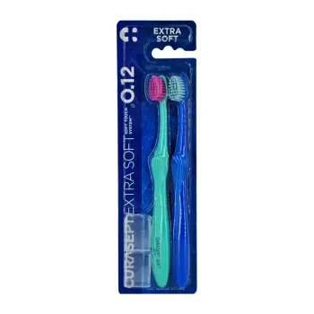 Щетка зубная для взрослых экстрамягкая, в блистере 2 цвета / CURASEPT EXTRA SOFT 012 2 шт