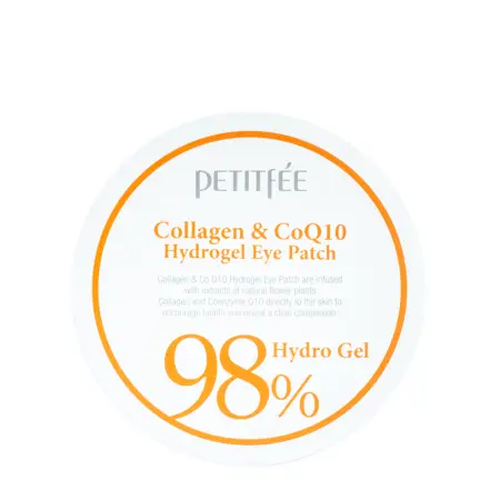 PETITFEE Патчи гидрогелевые с коэнзимом Q10 и 98% содержанием коллагена для области вокруг глаз / Eye patch 60 шт - 8