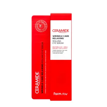 FARMSTAY Сыворотка-роллер питательная для глаз с церамидами / Ceramide Wrinkle Care Relaxing Rolling Eye Serum 25 мл, фото 2