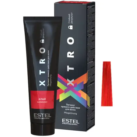 ESTEL PROFESSIONAL Пигмент прямого действия для волос, алый / XTRO BLACK 100 мл - 1