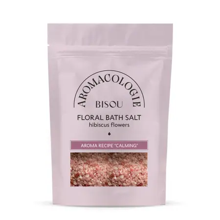 BISOU Соль для ванны цветочная с цветками гибискуса Успокаивающая / BISOU Aromacologie 330 гр - 1