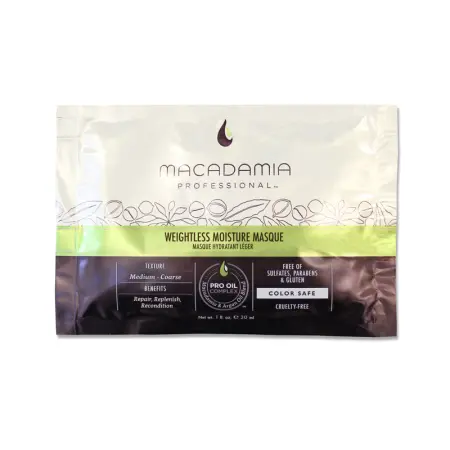 MACADAMIA PROFESSIONAL Маска увлажняющая для тонких волос / Weightless Moisture 30 мл - 1
