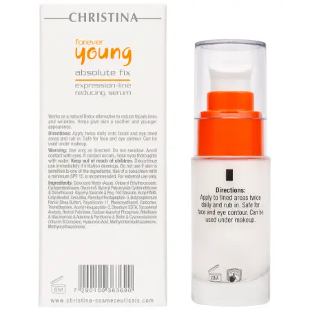 CHRISTINA Сыворотка от мимических морщин Абсолют Фикс / Absolute Fix Expression Line Reducing Serum Forever Young 30 мл - 3