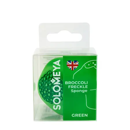 SOLOMEYA Спонж брокколи для создания веснушек, зеленый / Solomeya Broccoli Freckle Sponge Green 1 шт - 1