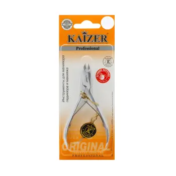 KAIZER Кусачки маникюрные, двухпружинные, ручная алмазная заточка, матовые, фото 3