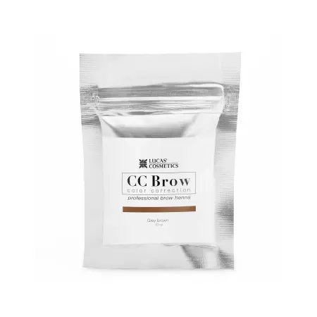 LUCAS COSMETICS Хна для бровей, серо-коричневый (в саше) / CC Brow grey brown 10 г - 1