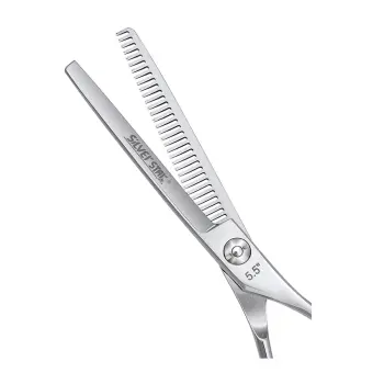 SILVER STAR Ножницы филировочные односторонние классические, съемный упор 5,5 , фото 3
