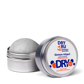 DRY RU Шампунь твердый с натуральными маслами для мужчин / Dry Ru Shampoo Sure Man 55 гр, фото 2