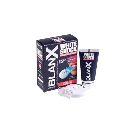 BLANX Паста зубная отбеливающая + световой Led активатор / BlanX White Shock Power White Treatment + Led Bite 50 мл - 1