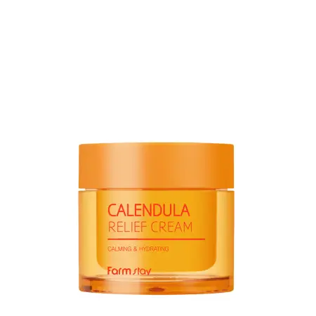 FARMSTAY Крем восстанавливающий защитный барьер для лица с календулой / Calendula Relief Cream 80 мл - 1