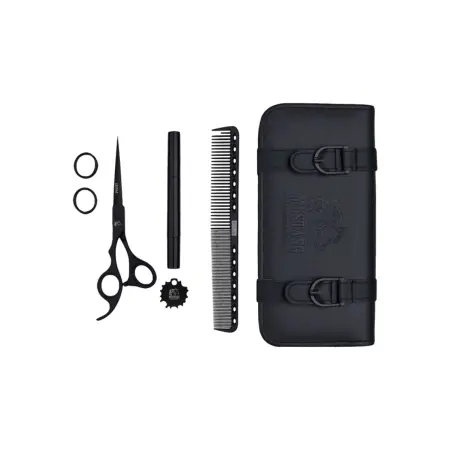 MUSTANG PROFESSIONAL (США) Ножницы прямые для левшей Mustang Professional PIVOT NP018 Черный 6,0 дюйм - 4