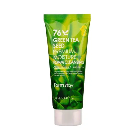 FARMSTAY Пенка очищающая увлажняющая с семенами зеленого чая / Cleansing Foam 100 мл - 1