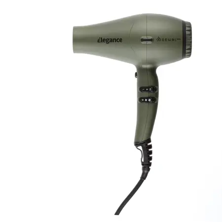 DEWAL PROFESSIONAL Фен Elegance оливковый, ионизация, 2 насадки, 2300 Вт - 4