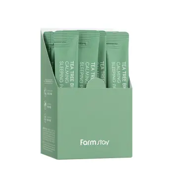 FARMSTAY Маска ночная успокаивающая для лица с чайным деревом / Tea Tree Biome Calming Sleeping Pack 20*4 мл, фото 3