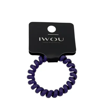 IWOU PROFESSIONAL Резинка пружинка Глянец сирень 1шт - 1