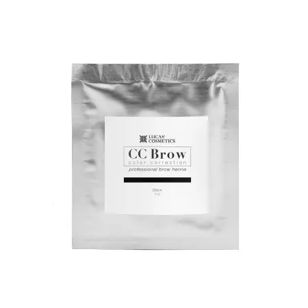 LUCAS COSMETICS Хна для бровей, черный (в саше) / CC Brow black 5 г - 1