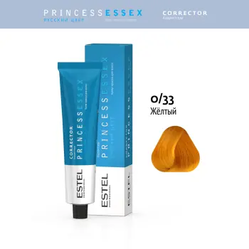 ESTEL PROFESSIONAL 0/33 краска для волос (корректор), желтый / ESSEX Princess Correct 60 мл, фото 2