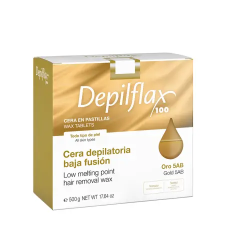 DEPILFLAX 100 Воск горячий в брикетах, золотой 500 гр - 1