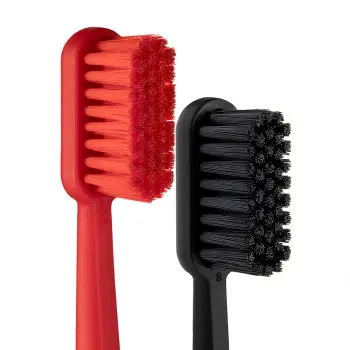 REVYLINE Набор зубных щёток, красная+чёрная / SM6000 DUO Red + Black by Dr. Baburov, фото 2