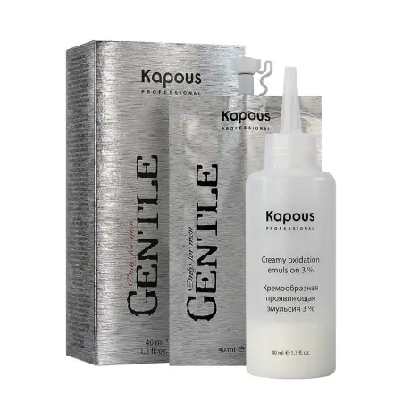 KAPOUS 7.1 гель-краска для мужчин, темный блондин пепельный (без аммония) / Gentlemen 2*40 мл - 5