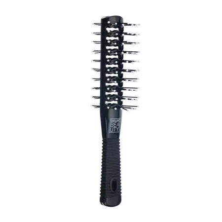 DEWAL BEAUTY Щетка туннельная 2-х сторонняя, пластиковый штифт, черная, 7 рядов - 1