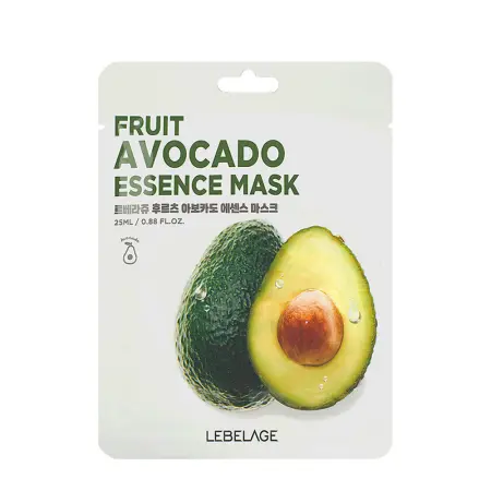 LEBELAGE Маска тканевая для лица с экстрактом авокадо / Lebelage Fruit Avocado Essence Mask 25 мл - 1