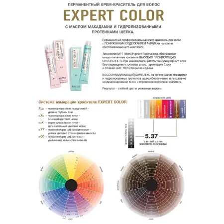 BOUTICLE 9/1 краска для волос, блондин пепельный / Expert Color 100 мл - 3