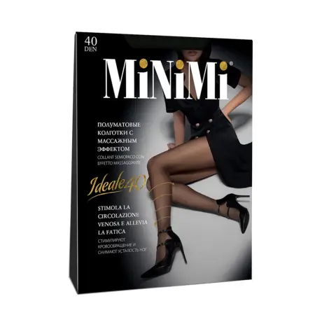 MINIMI Колготки Nero 4 (L), утяжка по ноге / IDEALE 40 - 1