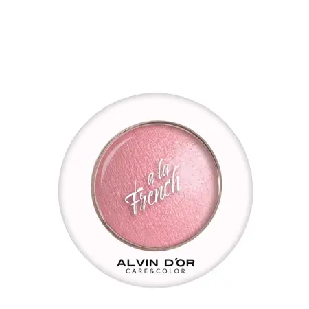 ALVIN D OR Румяна запечённые для лица, тон 02 / Soie Fine A LA FRENCH сlassic pink 3,2 гр - 1