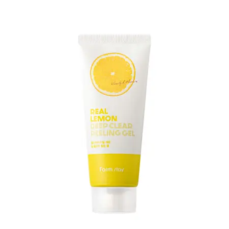 FARMSTAY Гель-скатка отшелушивающая для лица с лимоном / Real Lemon Deep Clear Peeling Gel 100 мл - 1