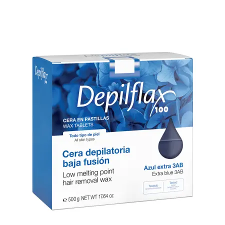 DEPILFLAX 100 Воск горячий в брикетах, азуленовый 500 гр - 1