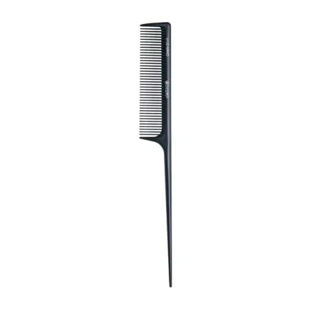 DEWAL PROFESSIONAL Расческа рабочая Nano с пластиковым хвостиком, антистатик (черная) 20 см - 2