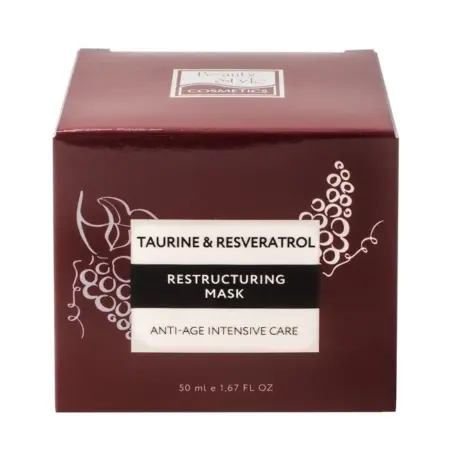 BEAUTY STYLE Маска реструктурирующая для лица / Taurine & Resveratrol Anti Age plus 50 мл - 2