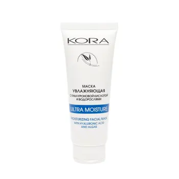 KORA Маска увлажняющая для лица с гиалуроновой кислотой и водорослями / KORA 75 мл, фото 9