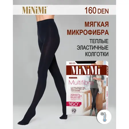 MINIMI Колготки 3D Nero 4 (L) / MULTIFIBRA 160 - 3