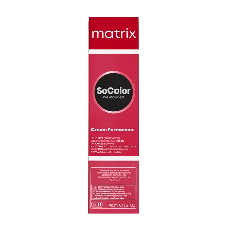MATRIX 4AA краситель перманентный аммиачный, шатен глубокий пепельный / SoColor Pre-Bonded 90 мл - 3