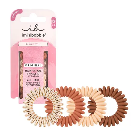 INVISIBOBBLE Набор резинок-браслетов для волос, 8 шт / invisibobble ORIGINAL Cafe au Lait - 1