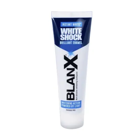 BLANX Паста зубная отбеливающая / White Shock Crystal White 75 мл - 1