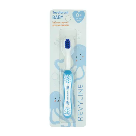 REVYLINE Щетка зубная детская от 0 до 3 лет, голубая / Baby S3900 - 1