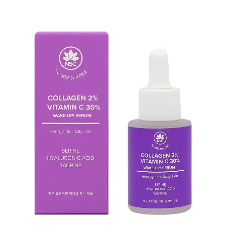 NAME SKIN CARE Сыворотка тонизирующая с витамином С и коллагеном / NSC 30 мл - 2