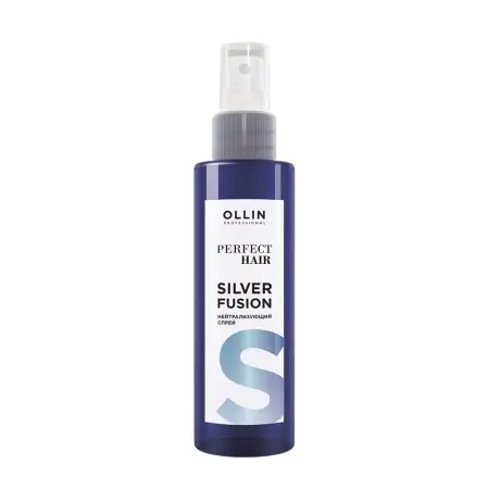 OLLIN PROFESSIONAL Спрей нейтрализующий для волос / PERFECT HAIR SILVER FUSION 120 мл - 1