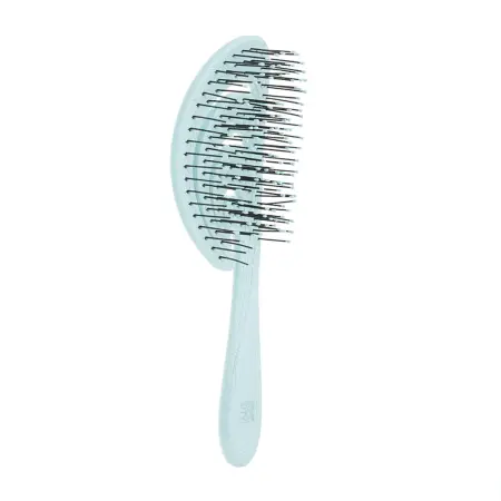 DEWAL BEAUTY Щетка продувная, с нейлоновым штифтом, форма волна, синяя / Dewal Beauty Ocean wave Blue - 1