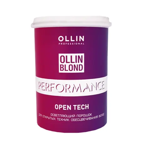 OLLIN PROFESSIONAL Порошок осветляющий для открытых техник обесцвечивания / BLOND PERFORMANCE Open Tech 500 гр - 1