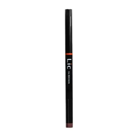 LIC Карандаш механический для бровей с треугольным грифелем 04 /Mechanical eyebrow pencil Brown 12 гр - 1